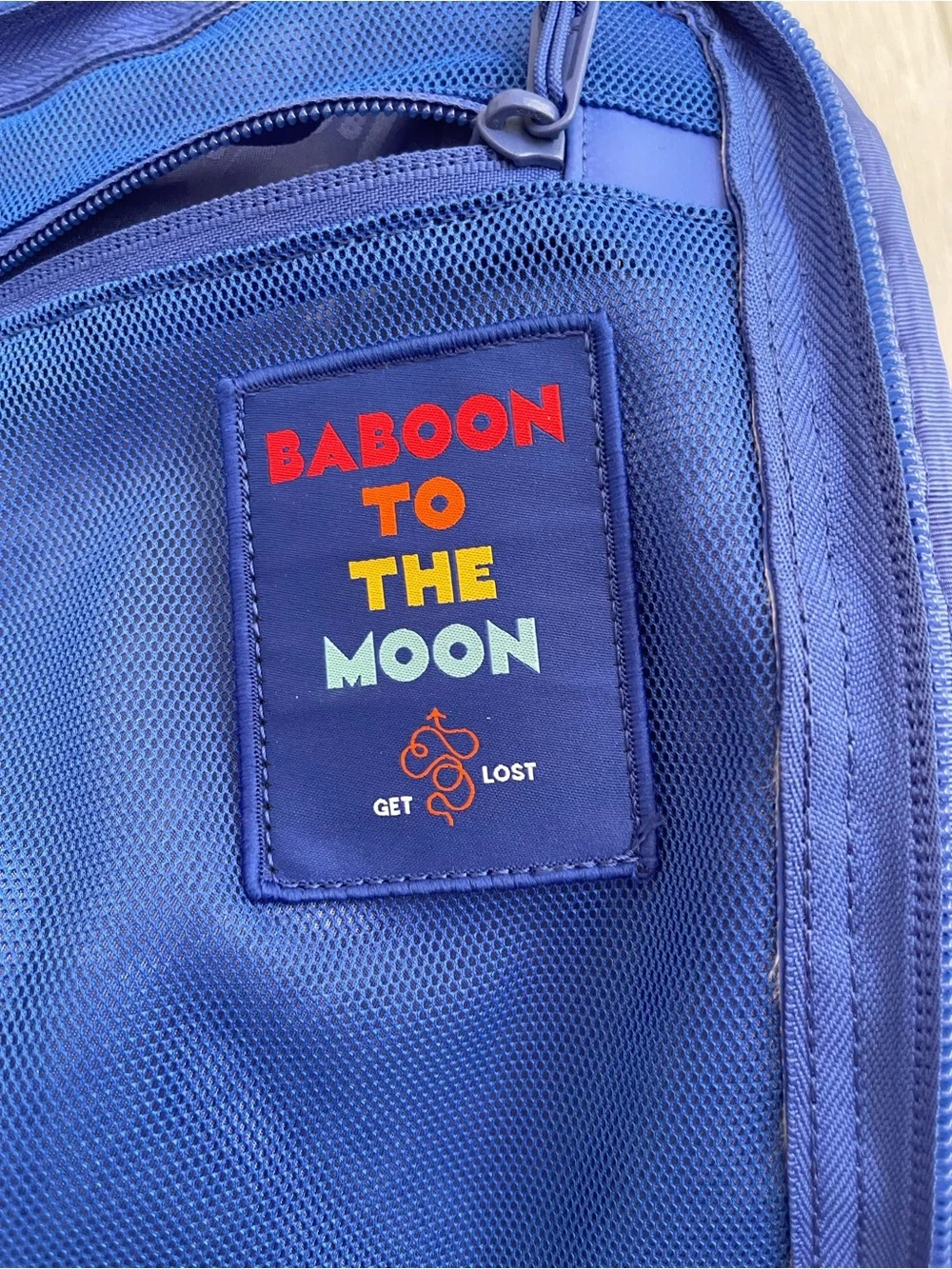 Baboonw To The Moon Blue Travel Duffel Bag - Big - 60L - Used